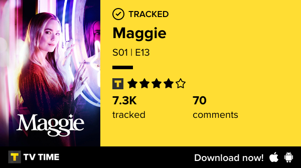 deryosch's tweet photo. I've just watched episode S01 | E13 of Maggie! https://t.co/ZOFKbggc62 #tvtime https://t.co/Z1p0925QiU