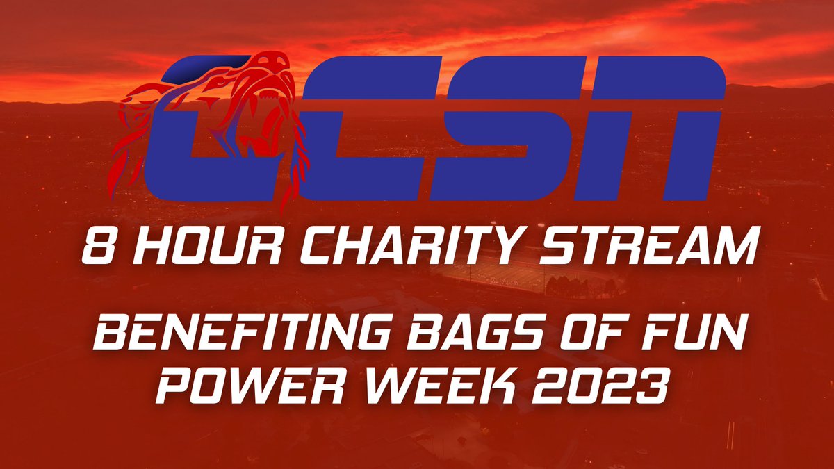 CherryCreekSN's tweet photo. The Cherry Creek Sports Network will be LIVE Monday, February 13th from 7:45am to 3:45pm to kick of Creek’s Power Week! Power Week raises money for Bags of Fun, a great organization in the Denver area! Join us for special guests, games, trivia, and more! https://t.co/o3BsM4YLpR