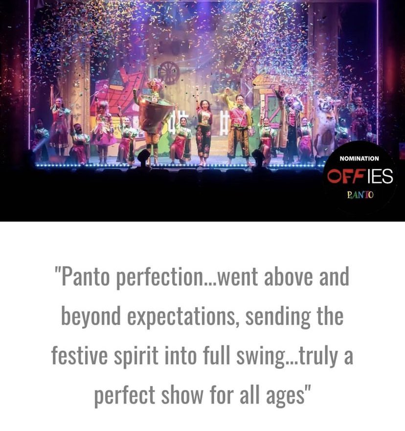 So proud to have been part of this glorious show and attend the #offies with <a href="/Immersion_Thtr/">Immersion Theatre</a> for their award nominated Jack and the Beanstalk at the Harrow Arts Centre. Gorgeous company, cast, crew, creatives, venue and staff. What an absolute treat! #panto #choreographer