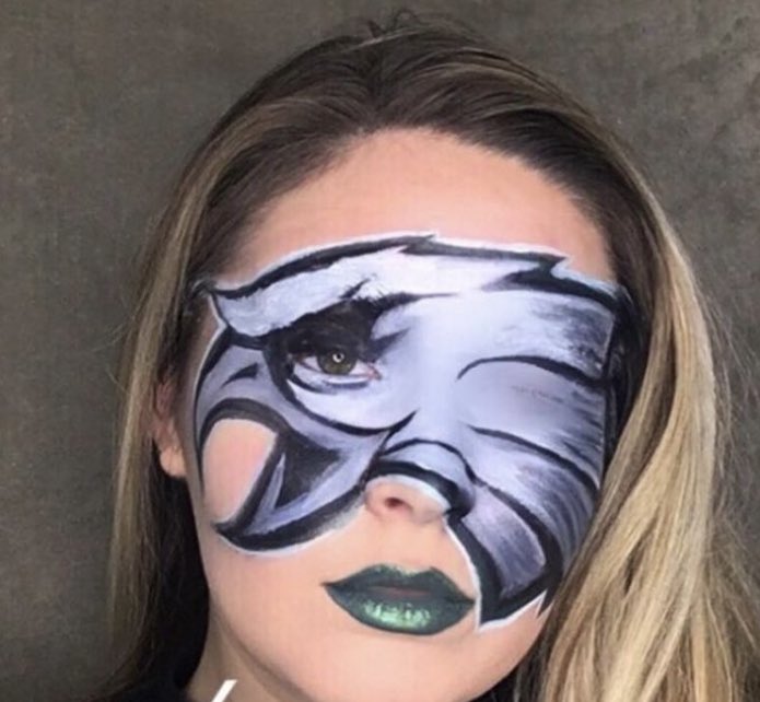 Darren Rovell on Twitter "Incredible face painting job by pro makeup