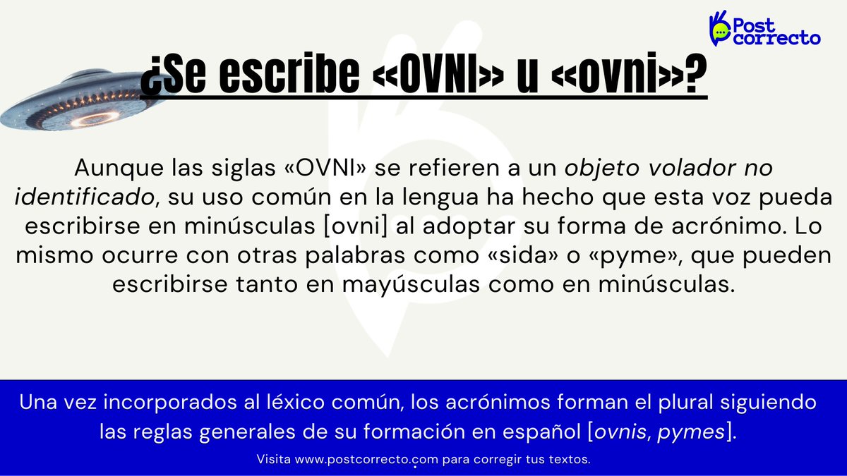 ¿Los marcianos llegaron ya? 🛸

En lo que Estados Unidos y Canadá informan qué objetos sobrevolaron su espacio aéreo, les recordamos que la palabra «ovni» puede escribirse tanto en mayúsculas como en minúsculas [siguiendo las reglas generales de su formación en español].