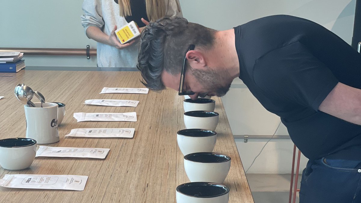 CondesaCoLab's tweet photo. Cupping coffee regularly is an important step to evaluate quality, identify defects, and make informed buying choices. We do it every day! 

#CondesaInsights #CondesaCoLab https://t.co/VfKuWNqCpX