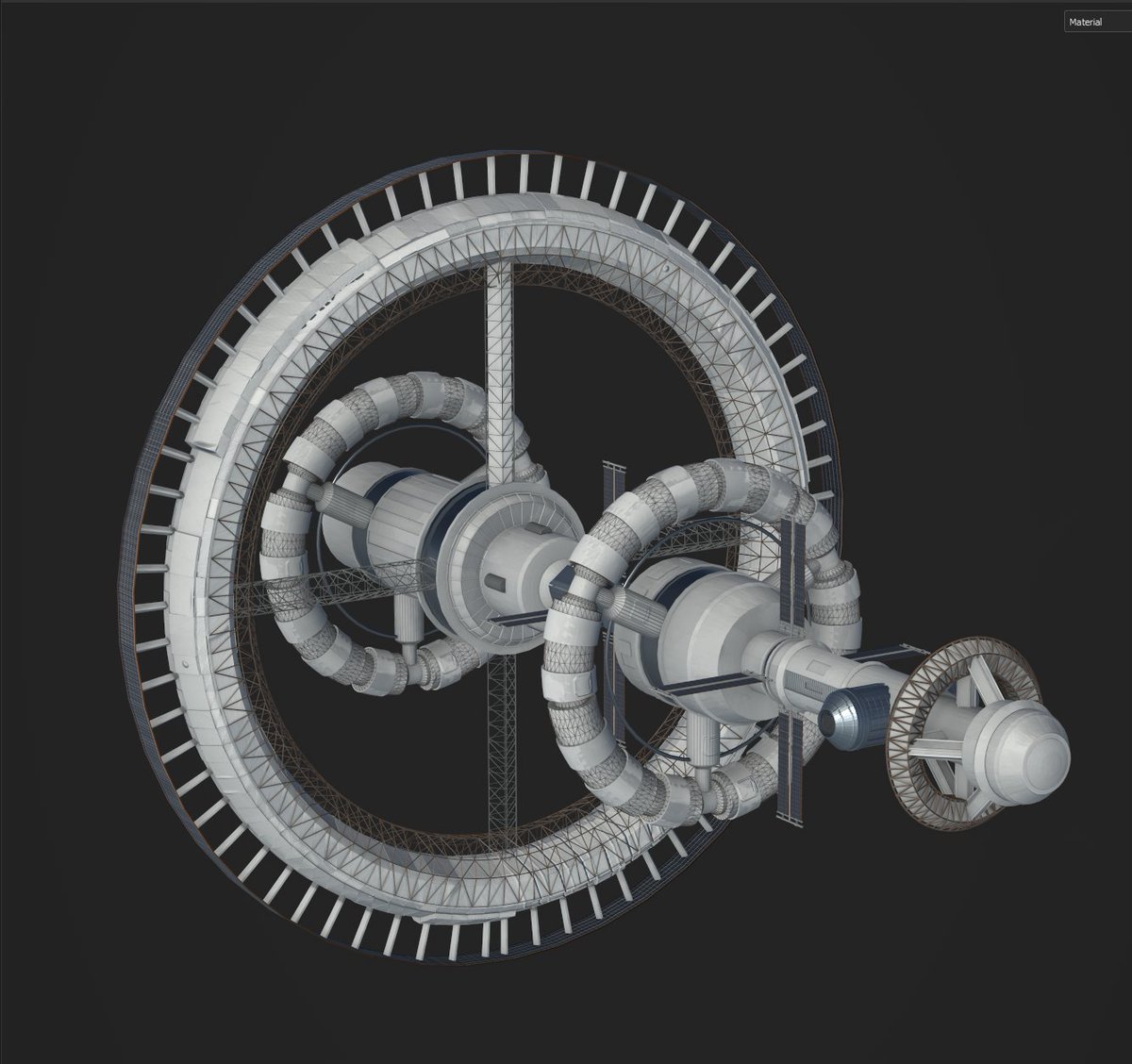 Monnapse's tweet photo. Made a space station and a destroyed planet for my school video game competition.

#3D #3dart #3drender #Space #SpaceStation #planet #3dartwork #render #Blender3d #blenderrender #substancepainter https://t.co/ocbmFwjsv9