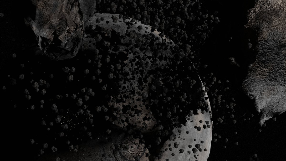 Monnapse's tweet photo. Made a space station and a destroyed planet for my school video game competition.

#3D #3dart #3drender #Space #SpaceStation #planet #3dartwork #render #Blender3d #blenderrender #substancepainter https://t.co/ocbmFwjsv9