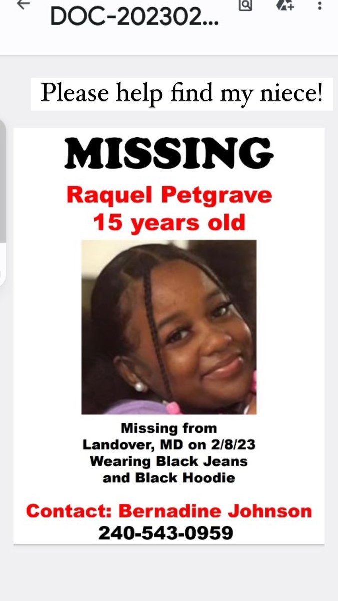 Please help find my niece