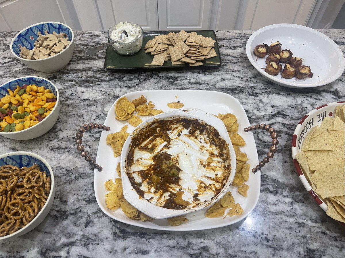 nickbrumley's tweet photo. The chili dip was a success. 
#SuperBowlLVII https://t.co/5XRCJnrs1p