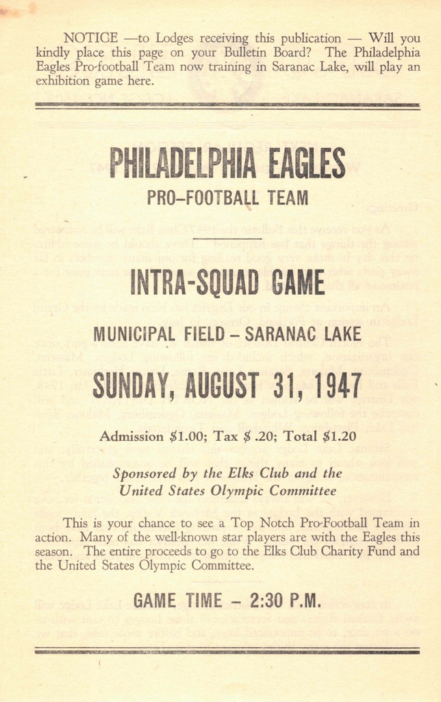 HistoricSL's tweet photo. We’re not choosing sides here, but the Eagles *are* the only team in #TheBigGame tonight with Saranac Lake history! Learn more: https://t.co/qtkf9cvwJK

We hope everyone enjoys the #SuperBowl! https://t.co/fl7KzDnfu8