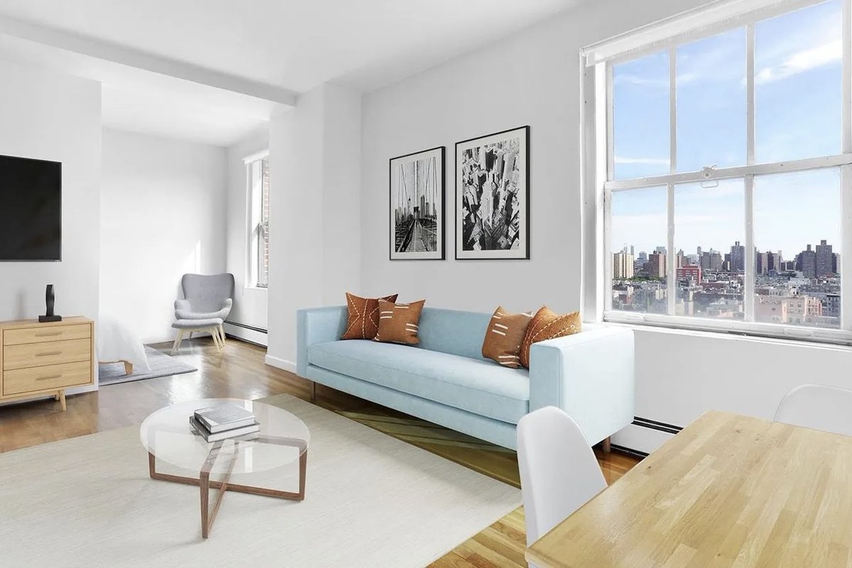 corcorangroup's tweet photo. Tiny but mighty – these beautiful NYC #microapartments show how limiting square footage actually highlights their creativity. 🤏 See how Corcoran's listings at 143 Avenue B, 22 Perry, and 300 West 30th prove that size isn’t everything: https://t.co/BMwYxOqoxF https://t.co/aMb5fuOfOp