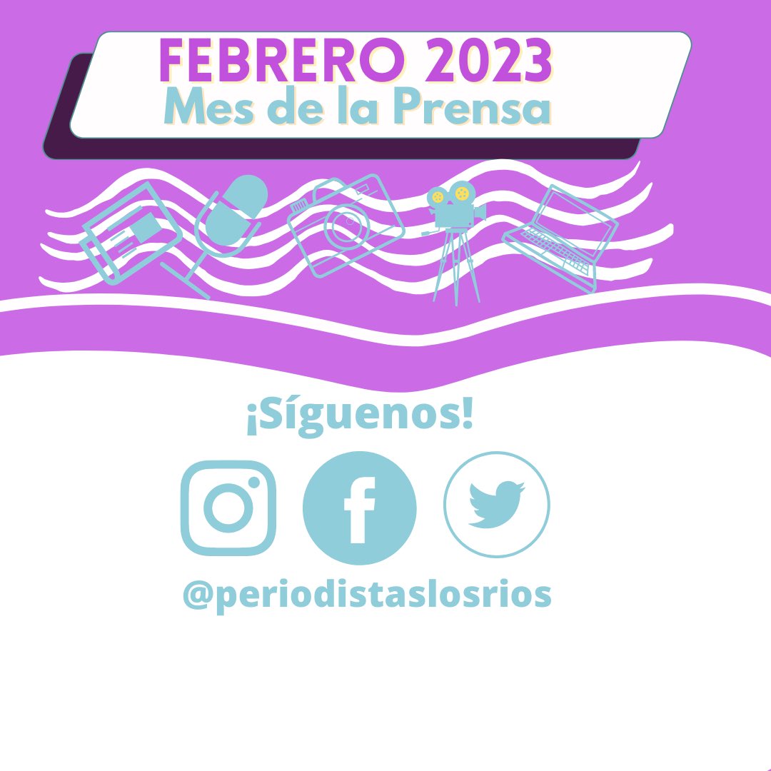 ‼️M A Ñ A N A‼️

💻📸⏲📺📻🎥🎙🗞¡Celebremos juntxs el Día Nacional de la Prensa!

Esta indtancia releva y reconoce la labor de las personas que se desempeñan en medios de comunicación en la Región de Los Ríos.

🗓Lunes 13 de febrero, 12:00 hrs
📍Plaza de la República #valdiviacl