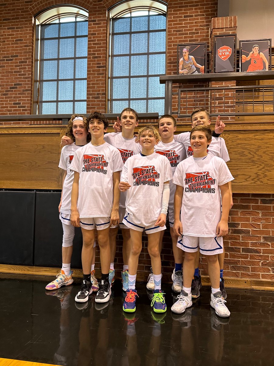 KyleKClarkson's tweet photo. I need to brag on my son for a minute. State championship game and Kade went off for 46 points and the Magic win the division 2 state championship. They even had a kid built like a college football player face guarding him. 😳 #magic #statechamps https://t.co/H4RjIbdS4R