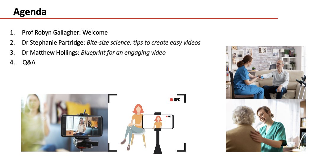 SOLVECHD's tweet image. Video making does not have to be a mystery! Join us today at 1pm (AEDST) for #SOLVECHD video making workshop with @RobynDGallagher @DrStephaniePart @DrExerciseNerd and discover how easy it can be 📹 to showcase your amazing research/work in #CR space!#beginnerfriendly#videomagic