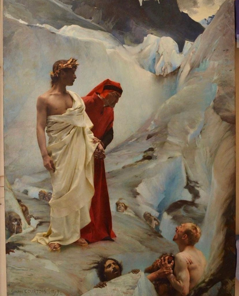 Dante and Virgil in Hell, 1879, by Gustave Courtois
