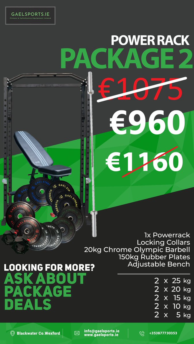 GAELSPORTSie's tweet photo. CLEARANCE SALES 💪

We're making way for new stock so you will not get a better opportunity to get top quality gym equipment.

Order through our website or contact us directly. Prices include nationwide shipping https://t.co/rmbANSZplY