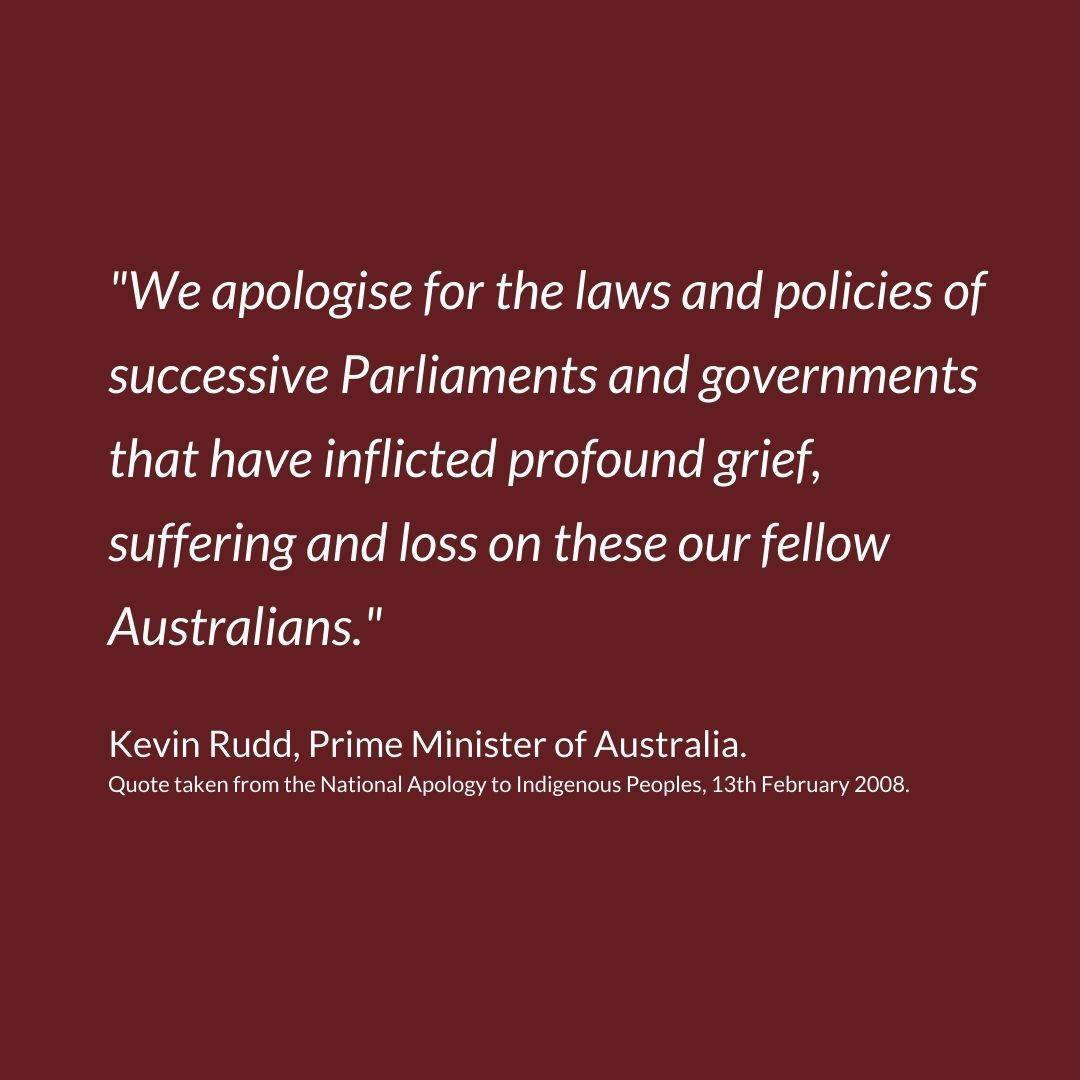 We would like to acknowledge  the fifteenth anniversary of this historical day and the values of reconciliation this apology signalled to our country. Our deepest respects go out to all those impacted by the Stolen Generations. 

#nationalapologyday #indigenousworkstars