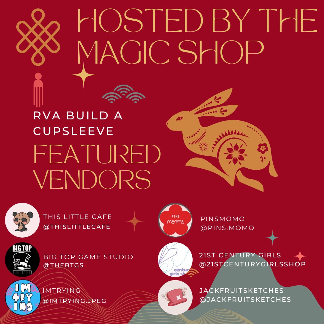 Magic_Shop_Co's tweet photo. We have some amazing vendors joining us for this event! Make sure you check them out on February 26th!! https://t.co/ivby6OCNfS