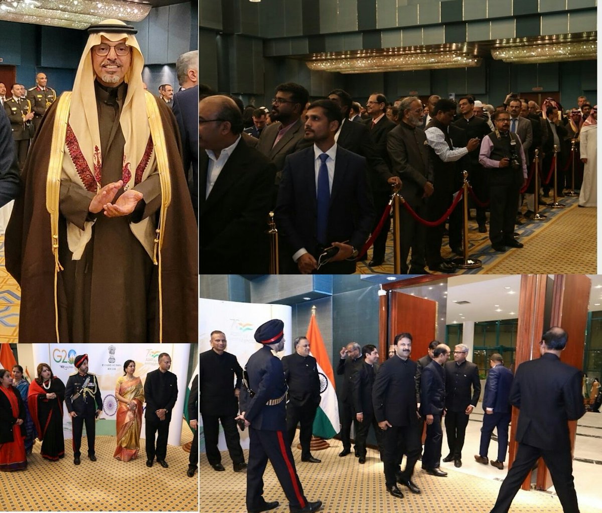 AlwaleedFor's tweet photo. الوليد الدهش التويجري رئيس أعضاء مجلس ادارة المجموعة السعودية للإستثمار (راعي الحفل) يشارك في يوم الاستقلال 75 لجمهورية الهند

HE Alwaleed Aldahash Altuwaijri Head of Board Directors of Saudi Investment Group (The Sponsor) participates in the 75th Independence Day of India https://t.co/fV1e5368Jg