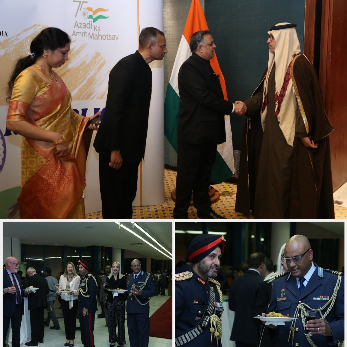 AlwaleedFor's tweet photo. الوليد الدهش التويجري رئيس أعضاء مجلس ادارة المجموعة السعودية للإستثمار (راعي الحفل) يشارك في يوم الاستقلال 75 لجمهورية الهند

HE Alwaleed Aldahash Altuwaijri Head of Board Directors of Saudi Investment Group (The Sponsor) participates in the 75th Independence Day of India https://t.co/fV1e5368Jg