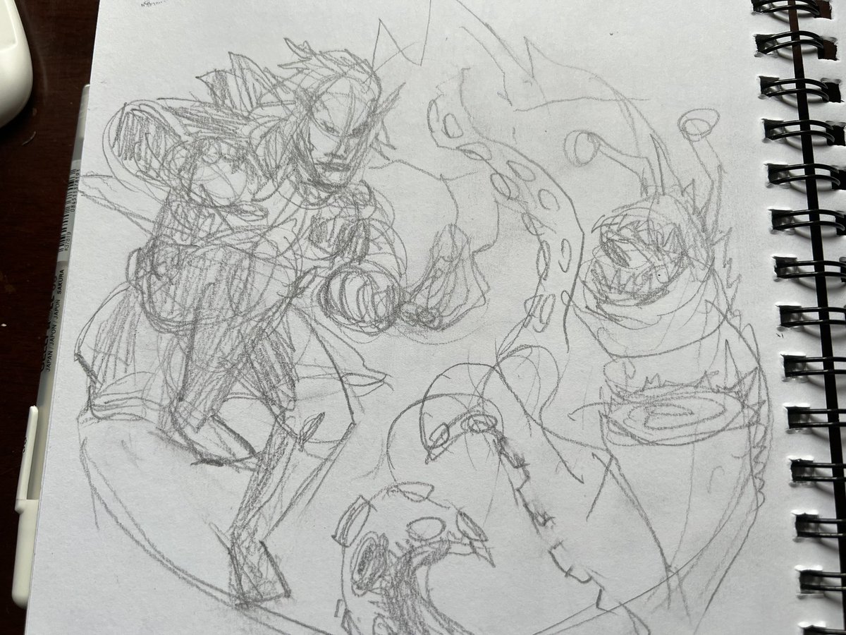 MarshComics's tweet photo. Working out more ideas, more sketching and another video on YouTube for day 3 of #100daysofmakingcomics 😎👍 https://t.co/cTFqhAr1I1 https://t.co/M7j9tLAP8c