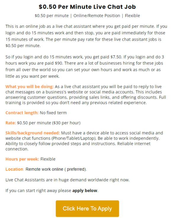SalesMarketAI's tweet photo. This is an online job as a live chat assistant where you get paid per min @  @ https://t.co/8NmLPr44Et  💻🗣️💬

 #onlinejob #livechatassistant #customersupport #workfromhome #jobsearch #hiring #remotejob #communication #digitalnomad #chat #teammember 
#career #careeropportunities https://t.co/g3bRH2UIUq