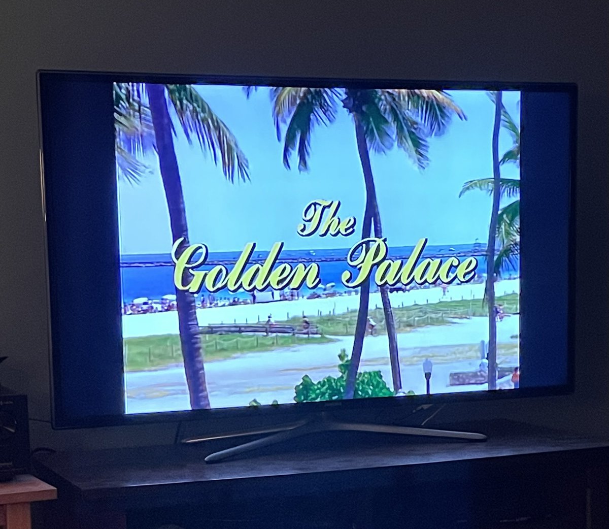 While everyone else is watching sportsball, I’ll be hanging out with Blanche, Rose, Sophia, and Don Cheadle. #GoldenPalace