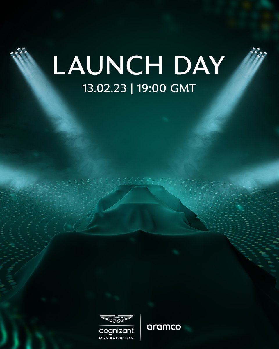 AstonMartinF1's tweet photo. Today's the day.

19:00 GMT. Don't miss it.

#AMR23 #NewEnergy https://t.co/SusxILyuvG