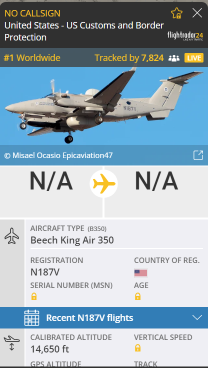 llisonSoares1's tweet photo. AGORA: Um avião de proteçao de fronteiras acaba de decolar base área de Tucson nos EUA.
Será um novo episodio dessa serie?
kkkkkkk
#china #ovni #invasão #flightradar24 #notam #skyvector #UFO #USA #michigan #canada #ovnis #huron https://t.co/CQwRoh9gru