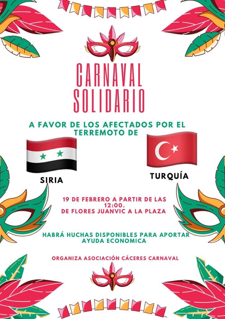 Iniciativa de la Asociación Cáceres Carnaval, que canalizará lo recaudado a través de la Asociación Sonrisas en Acción.