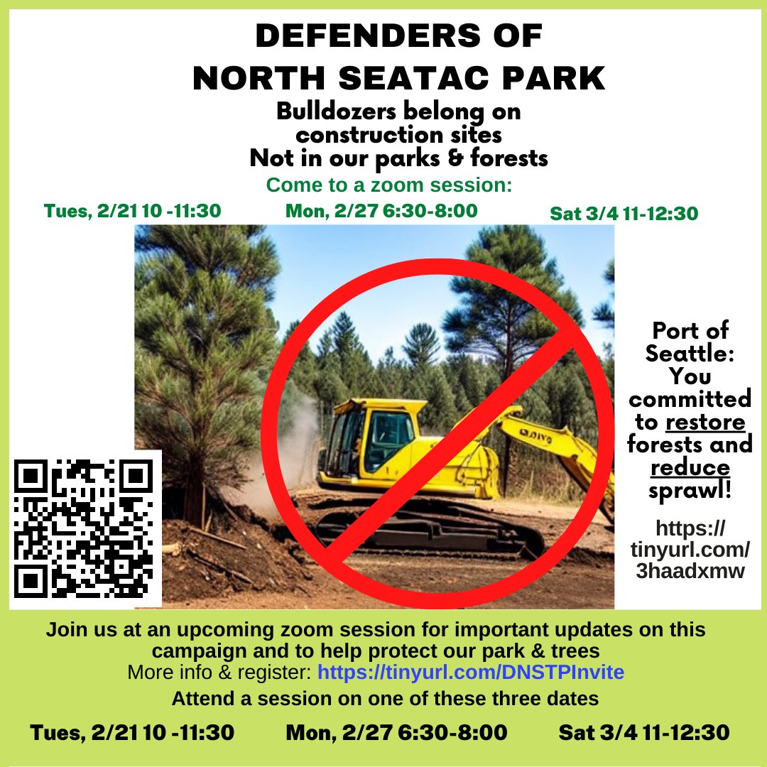 Defenders of North SeaTac park tweet media