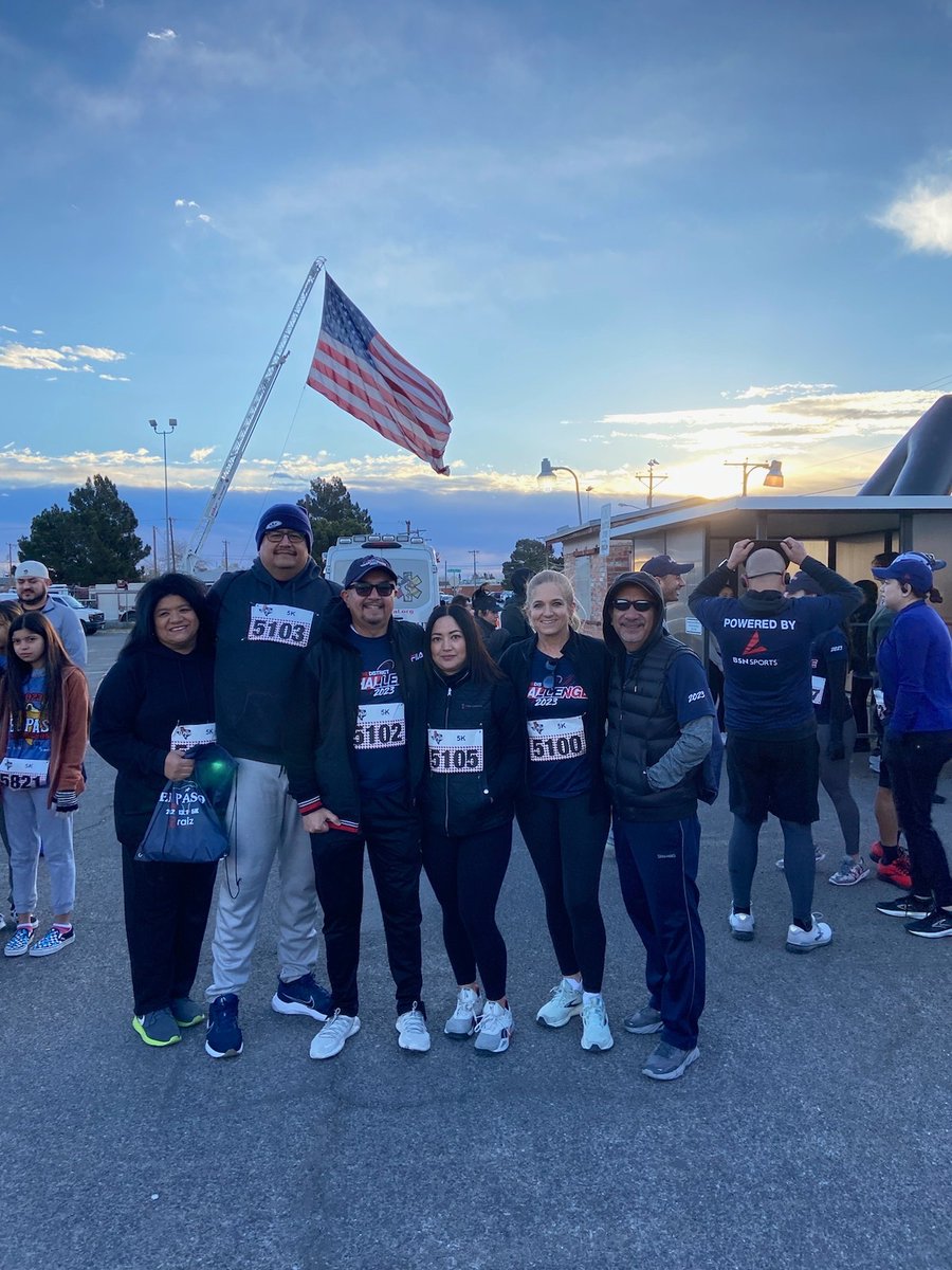 The Federal and State Department is out for a morning 5K jog! Great time together! @YsletaISD #TheDistrict #DistrictofChampions #ElPasoMarathon #WeAreFamily