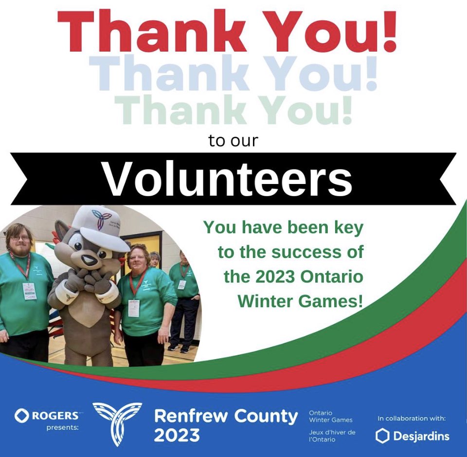 Thank You just doesn't seem enough! 
We absolutely could not have made these the #BestGamesEver without our superstar Volunteers who answered the call to give their time leading up to RC OWG, but especially during the past two weeks! THANK YOU!