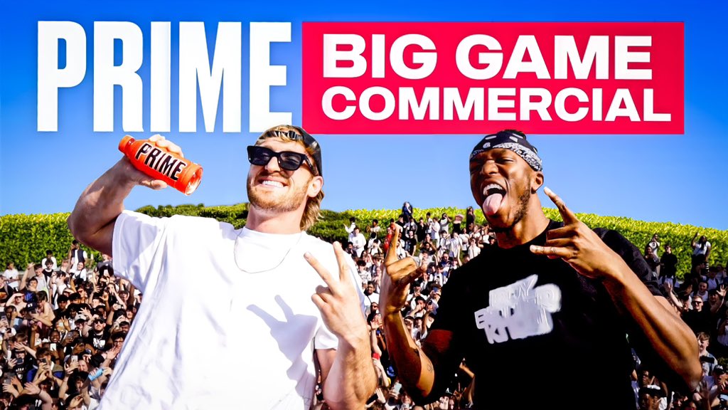 LoganPaul's tweet photo. what an unreal feeling
Logan Paul &amp; KSI - Prime’s Big Game Commercial 🏈 
go watch 

https://t.co/FiqKr00iMY https://t.co/mMfMSeEevQ