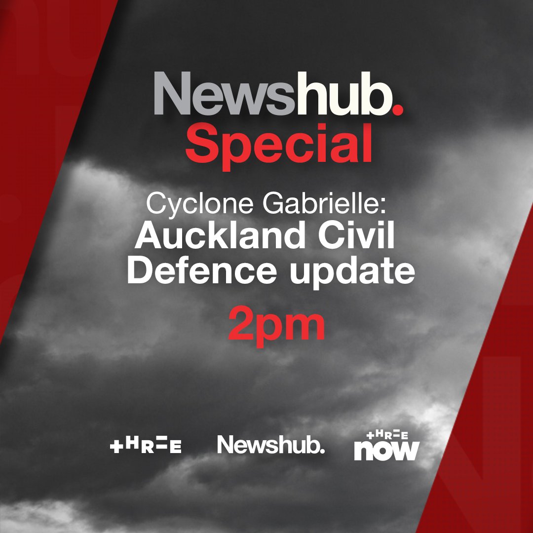 I'll be live with the very latest on #CycloneGabrielle at 2pm on <a href="/ThreeNewZealand/">Three</a> and on newshub.co.nz Then again at 6pm