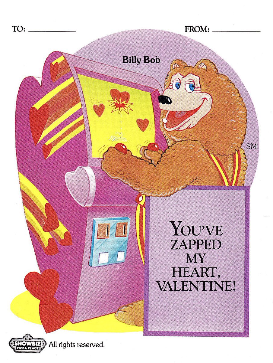 RetroNewsNow on Twitter " ️1984 Pizza Place ValentinesDay Cards"