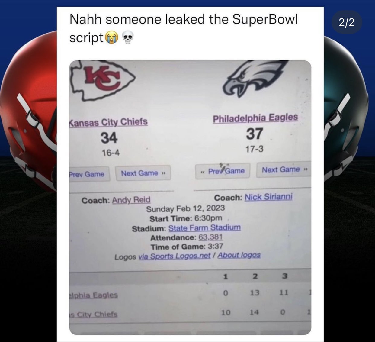 Hoodlum on Twitter "Super bowl script got leaked💀 Who y’all got⁉️ https//t.co/5C2aNY1j3P