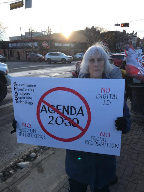 February 10th, 2023 protest against 15 minute cities in Edmonton. #15minutecities #15minutecity #Agenda2030 #DigitalID  #WhyteAve #Edmonton facebook.com/Alberta4Libert…