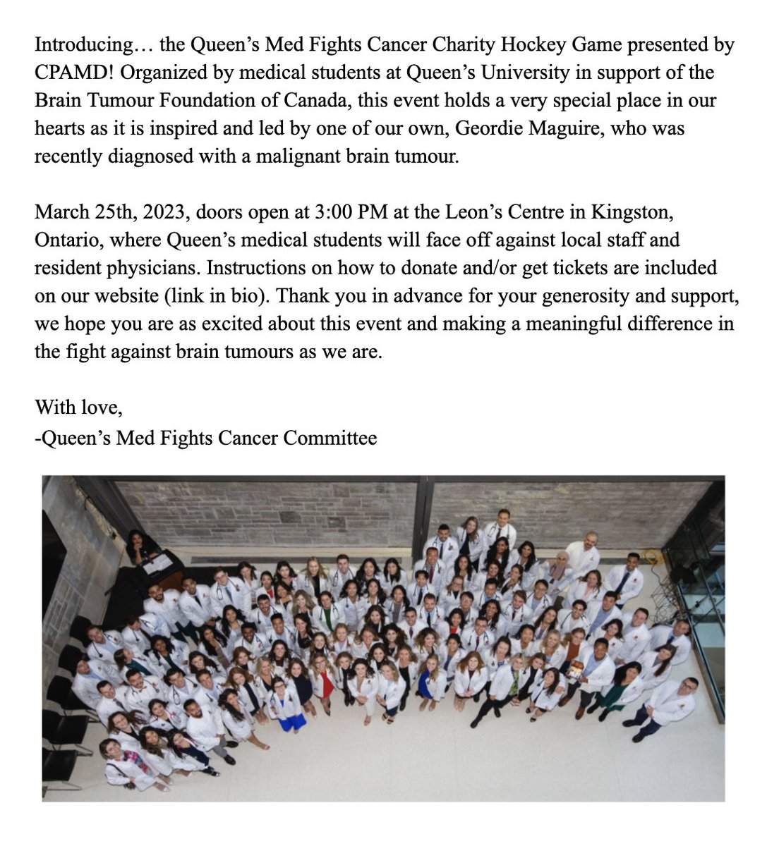 Our website and donation links are now live! Thank you everyone for your generous support so far! We are overwhelmed with gratitude.