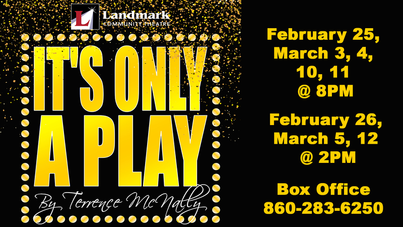 Landmark's "It's Only a Play" at Thomaston Opera houseA wealthy first-time Broadway producer is throwing an opening night party for The Golden Egg at their luxurious Manhattan home. 
#CTCallboard

connecticutcallboard.com/landmarks-its-…