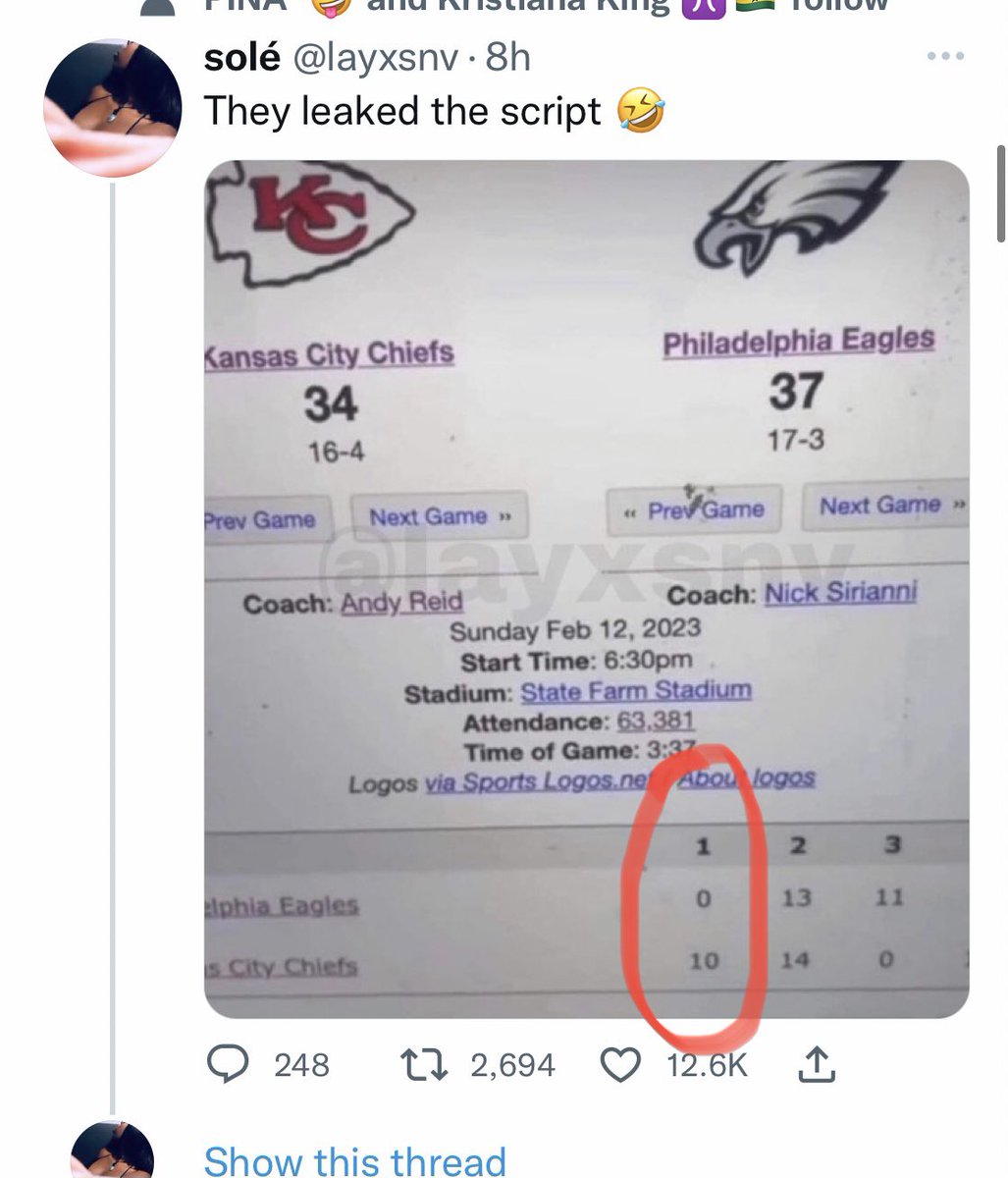 Jerry Truman on Twitter "I see the leaked script of the Super Bowl