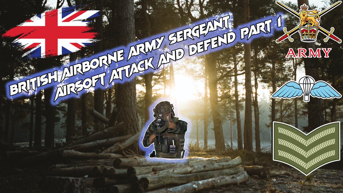 Jaywill62419727's tweet photo. A new airsoft Video dropping Tuesday at 1400 dont miss it. 
British Airborne Army Sergeant Airsoft Attack And Defend part 1
#Airsoft #Combatsoft #ArmySergeant #Army #Sergeant #British #destroyed #BritishArmySergeant #Airborne #News #War https://t.co/cq2DDyZhjh