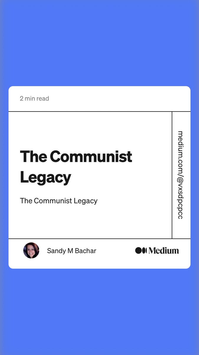 Sandy_M_Bachar's tweet photo. “The Communist Legacy” by Sandy M Bachar
https://t.co/iHuTZdR1mu https://t.co/EtycBG5mlc