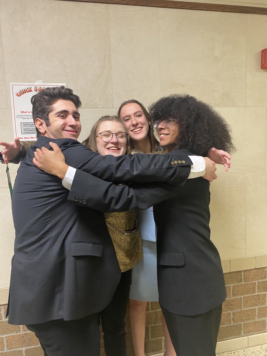 Steph_Sukow's tweet photo. The #CGSpeech Team is headed to STATE. Congrats to the Performance in the Round for taking 1st at Sectionals and our five individual events advancing to Peoria next week. #WeBeCG https://t.co/9mMAuWawD1