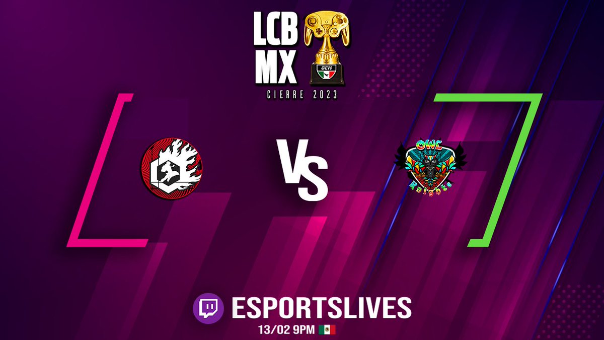 Comenzamos LCB MX - SSBU ! 
Lunes 13/02 9PM
Grupo A - Jornada 1
<a href="/ProjectSmashSSB/">Project Smashstorm</a> VS <a href="/Owl_Knights_OK/">Owl Knights Oficial</a> 

twitch.tv/esportslives 
Casters: <a href="/iSnaXed/">CB | SnaX</a> @Edgar_Fraank