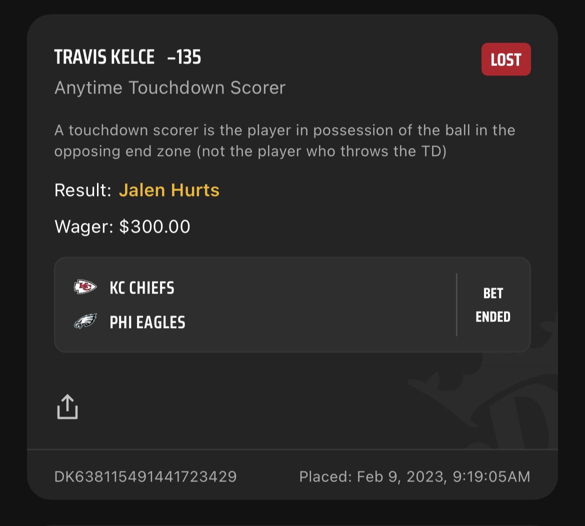 DylanTRWalsh's tweet photo. @DKSportsbook hey, this is a winner? Please fix. https://t.co/GsQJsSJ0wF