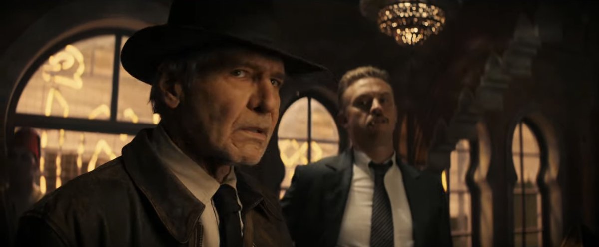 DiscussingFilm's tweet photo. New images of Harrison Ford as Indiana Jones in ‘INDIANA JONES AND THE DIAL OF DESTINY’. https://t.co/nqkl0186f6