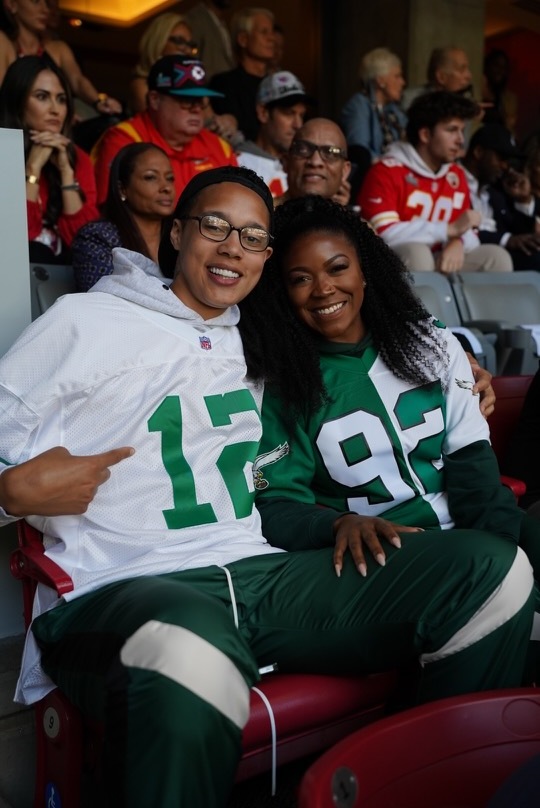 NFL on Twitter "Brittney Griner repping the Eagles at the Super Bowl