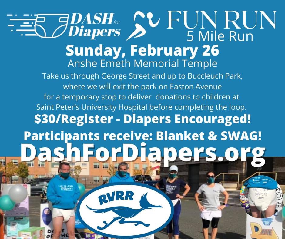 RVRoadRunners's tweet image. Join us two weeks from today at Dash for Diapers!