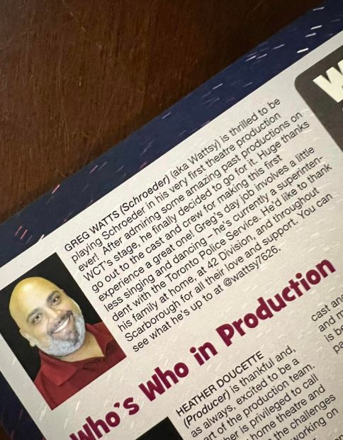 Absolutely! You’re a Good Man, Greg Watts! Our very own Board member, @wattsy7626, is staring in the production of you’re a Good Man Charlie Brown. #theatre #peanuts #schroeder #theatre #peanuts #youreagoodmancharliebrown #schroeder# #newvisionstoronto