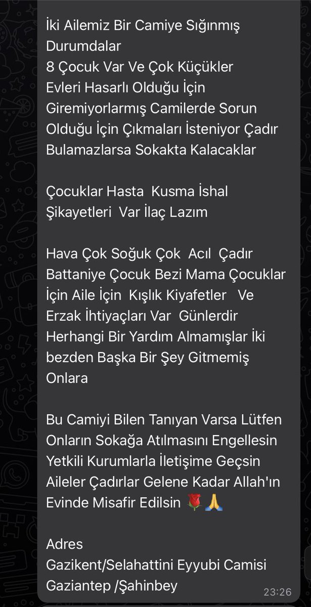 BlueArts00's tweet photo. Gaziantep/ Şahinbey. 8 çocuklu ailenin gidecek yeri yok. Çocuklar da hasta gidecek yer lazım. Paylaşarak yardımınız dokunsun https://t.co/WqTi6ui3cs