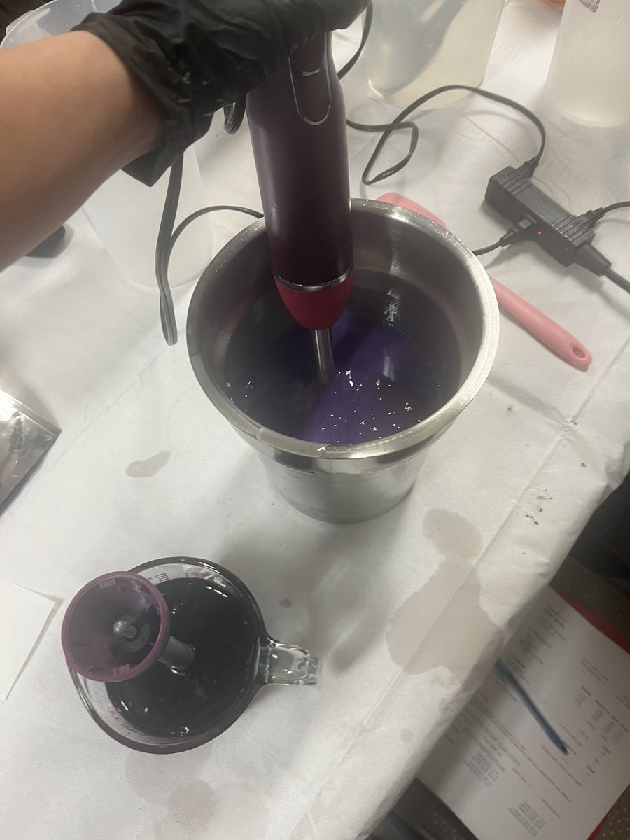 I took a soap making class today at Mollys Apothecary in Medway - so fun!