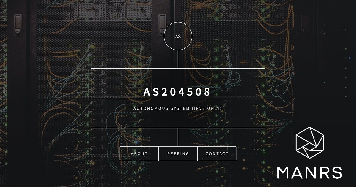 RoutingMANRS's tweet photo. A warm welcome to MLGT (AS204508) to the MANRS community. #ProtectTheCore https://t.co/zQjlGyzw2F